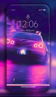 Neon Car Wallpaper poster