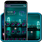Neon City Night Theme icône