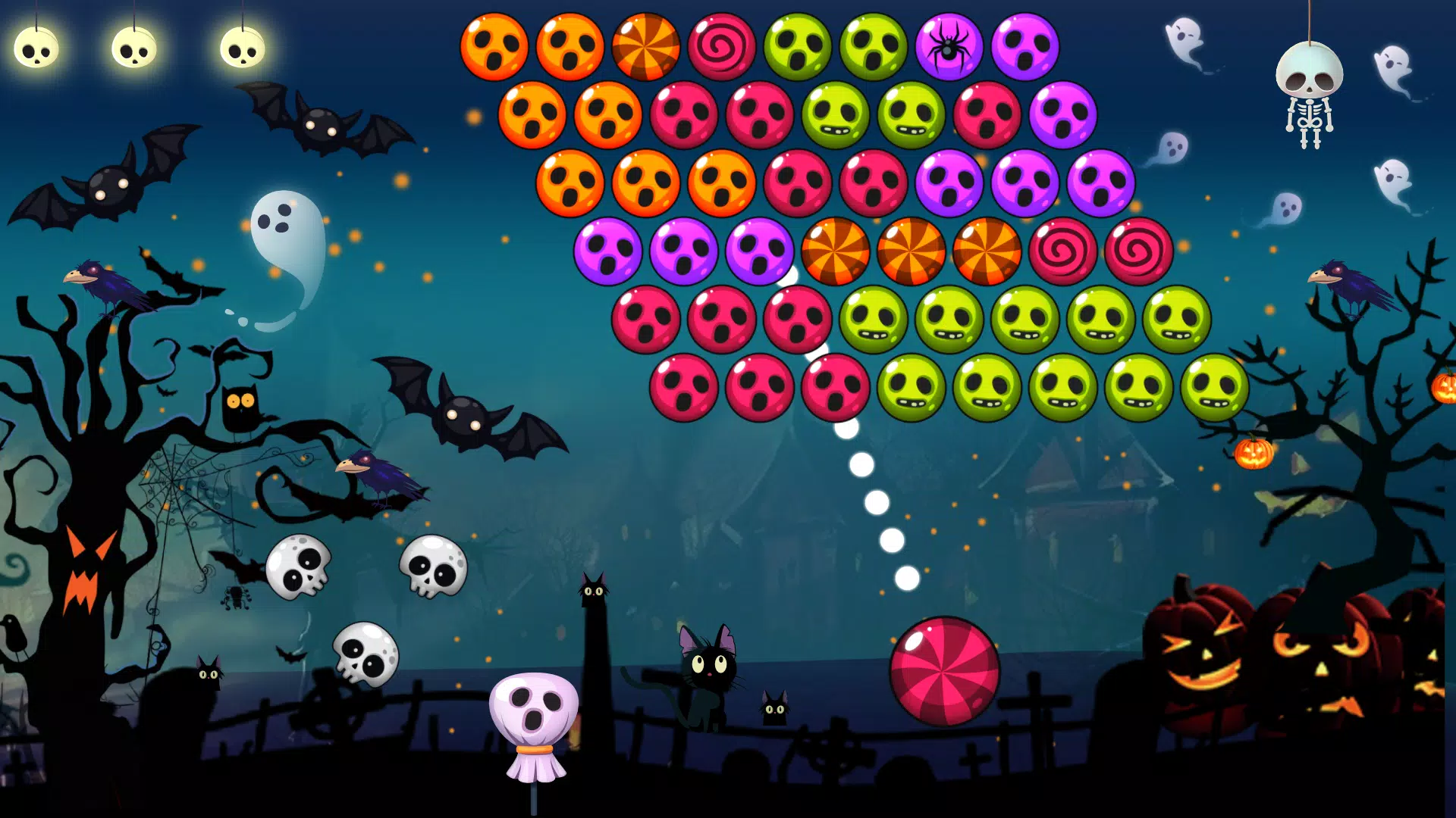 Bubble Hit Halloween  Bubble shooter games, Bubble shooter, Shooter game