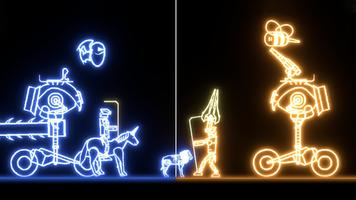 Ragdoll Playground Neon Battle imagem de tela 1