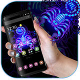 Neon Blue Scorpio Theme icon