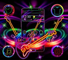 Neon Guitar Theme اسکرین شاٹ 2
