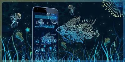 Neon Fish Sparking Theme screenshot 3