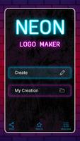 Creador de logotipos de neón Poster