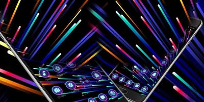 Neon Light Ray Theme screenshot 3