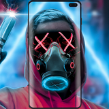 Neon Mask Wallpaper ícone