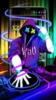 Neon DJ Music Colorful Theme تصوير الشاشة 1