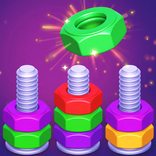 Neon Sort: Nut & Bolt 3D
