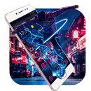 Neon Street Handsome Boy Theme APK