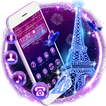 Neon Paris Eiffel Tower Theme