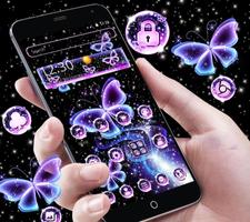 Neon butterfly theme screenshot 1