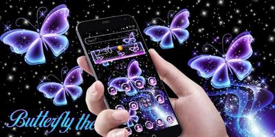 Neon butterfly theme screenshot 3