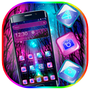 Neon starry theme APK