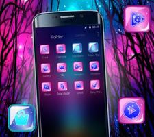 Neon sterrenhemel thema screenshot 2