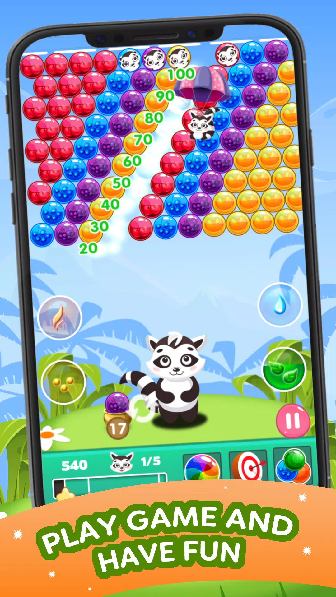 Raccoon Bubble Shooter Games APK per Android Download