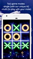 Tic Tac Toe Glowing poster