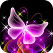 Neon Butterfly Wallpaper