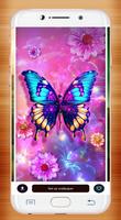 Neon Butterfly Wallpaper capture d'écran 3