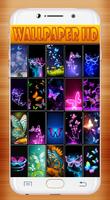Neon Butterfly Wallpaper capture d'écran 1