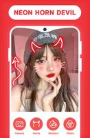 Neon Horn Devil Photo Editor screenshot 1