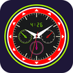 Analog clock: Neon Night Clock