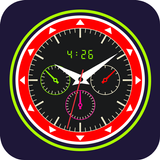 Analog clock: Neon Night Clock ícone