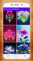 Neon Flower Wallpaper capture d'écran 2