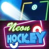 Neon Hockey Ball Affiche