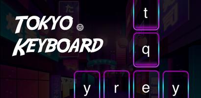 Neon led keyboard - chủ đề keyboard TOKYO Neon Led ảnh chụp màn hình 3