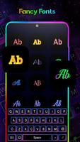 Neon LED Keyboard Affiche