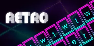 Tastiera Neon Led - Tema della tastiera RETRO