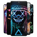 Dark Neon Mask Wallpapers
