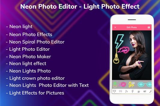 Neon Photo Editor - Light Photo Effect poster