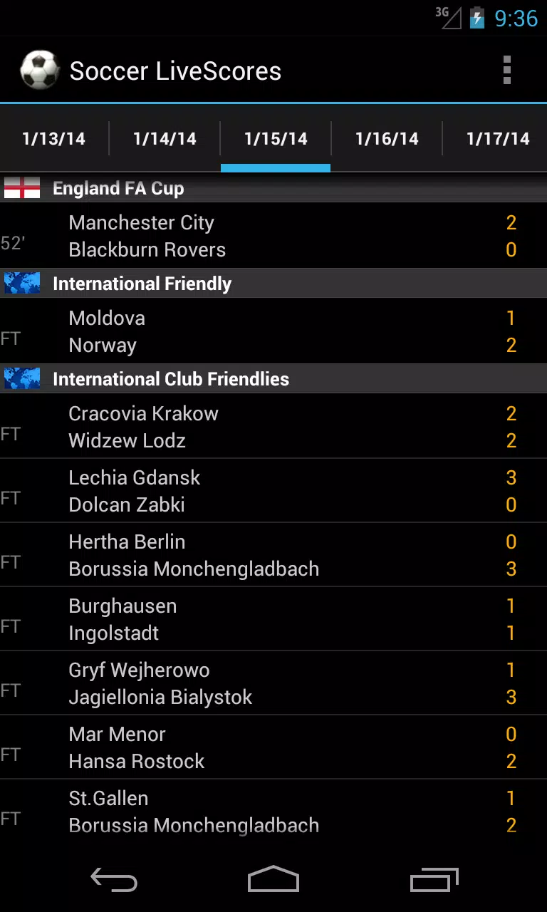 Livescores - Soccer - Scoresway