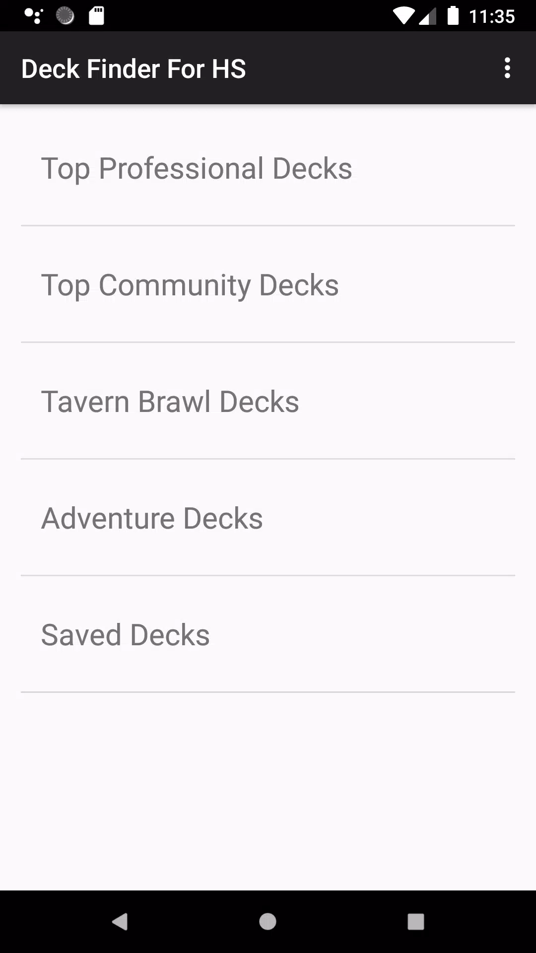 HS Legend Meta Deck List APK for Android Download