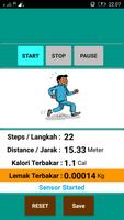 Pedometer-Pengurus badan,Penghitung Langkah jalan gönderen