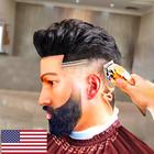 USA Barber Shop: Hair Tattoo Zeichen