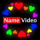 Name Video Maker - text art icône