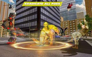 Incredible Monster Superhero Ogre - City Robot War Plakat