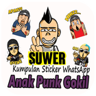 WA Sticker Anak Punk Gokil - WAStickerApps icône