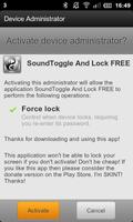 Sound Toggle And Lock FREE capture d'écran 1