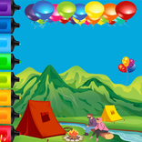 Camping Land Coloring Book