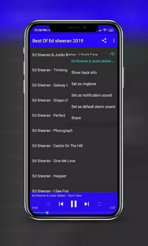 🎼 Offline Mp3 - Ed sheeran I Don't Care Songs 🎼 APK for Android Download