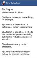 Glossary for Six Sigma screenshot 1