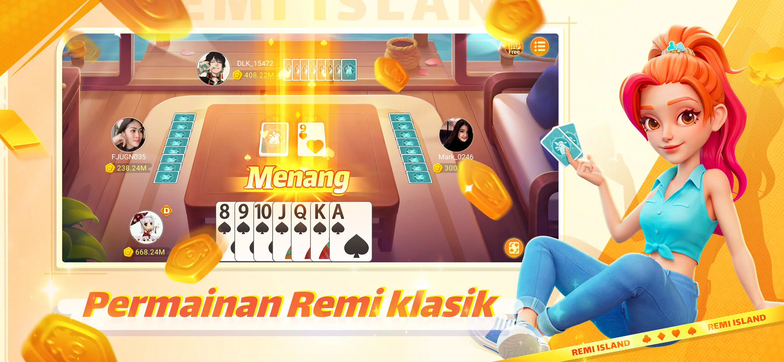 Poker Island-Crazy Domino