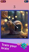 Sliding puzzle game, jigsaw poster