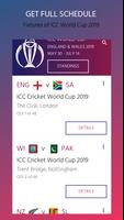 CRIC-TIK : ICC World Cup Fixtu 海報
