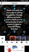 Birthday Wishes for Brother poster
