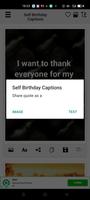 Self Birthday Caption screenshot 3