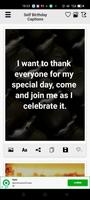 Self Birthday Caption screenshot 2
